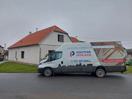 Izolace stropu zděného domu ve Stonařově